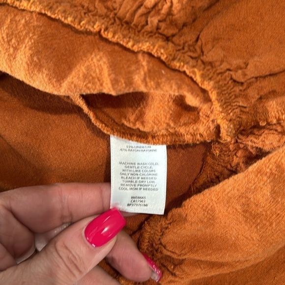 BP Halter Neck high/low tunic sleeveless top - size medium - rust color - Picture 5 of 6